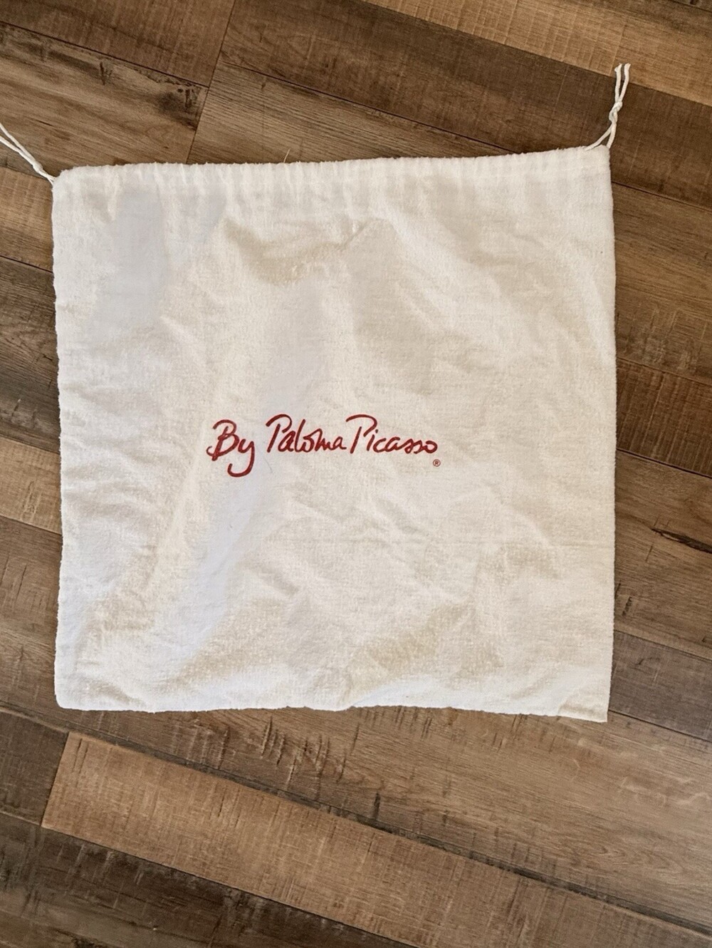 Vintage By Paloma Picasso dust bag Drawstring Soft 14.5 X 15 Inches